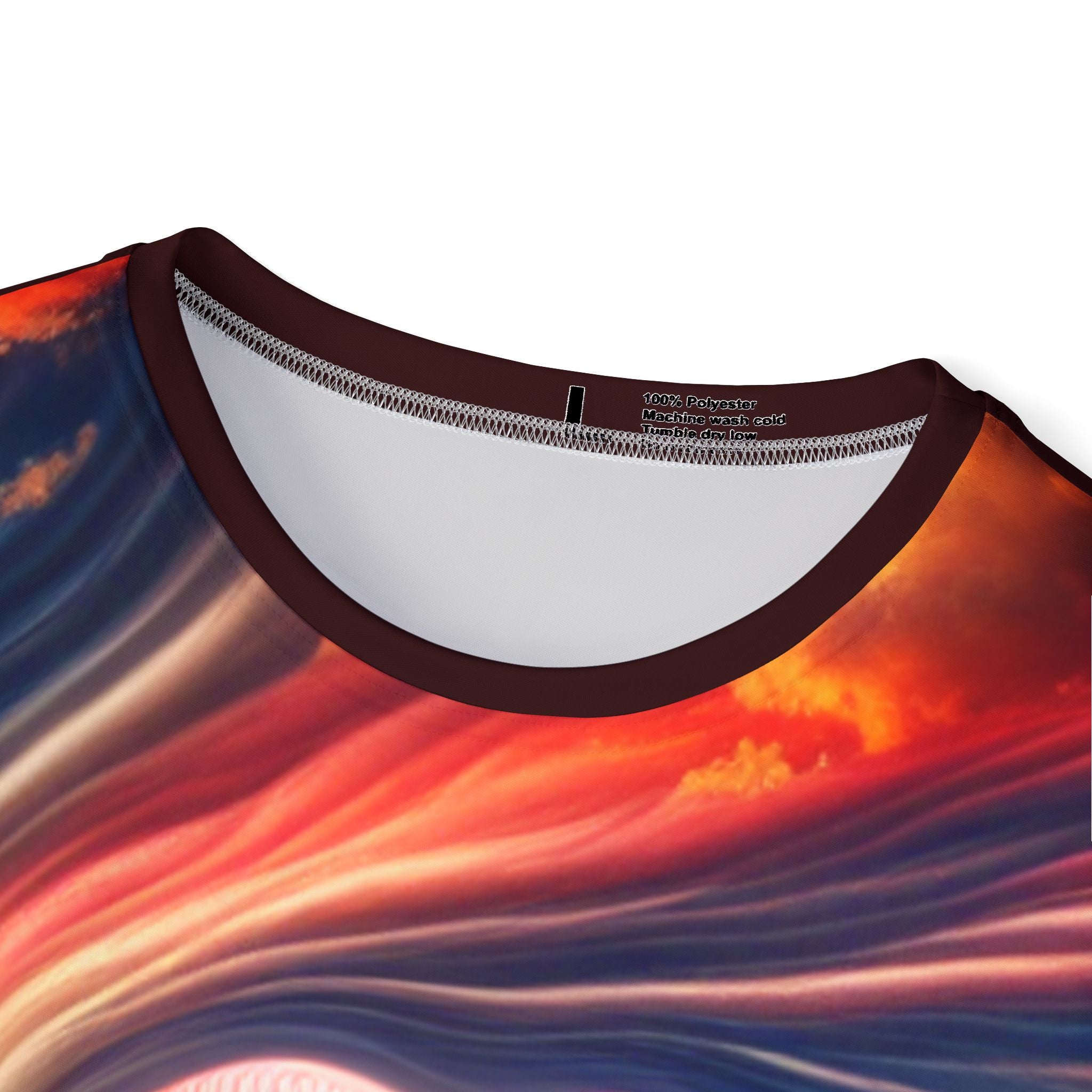 Men's All-Over Print Jersey — Vibrant Sunset Lips Graphic Sports Tee