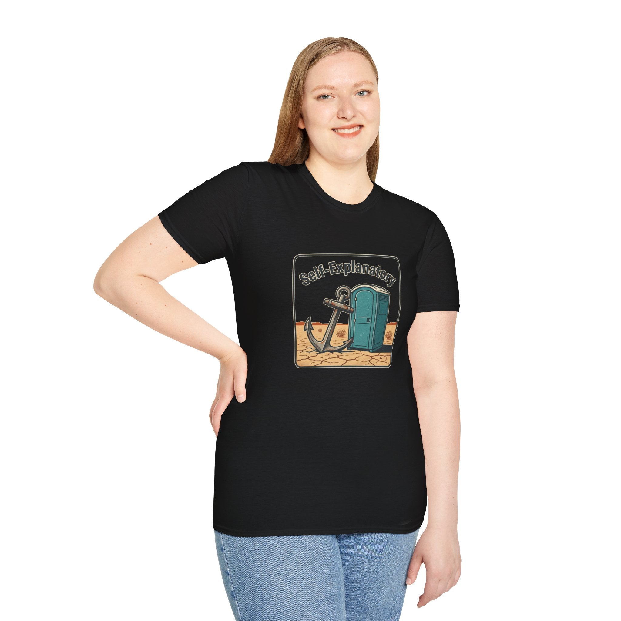 Self-Explanatory Anchor Outhouse Funny Unisex T-Shirt
