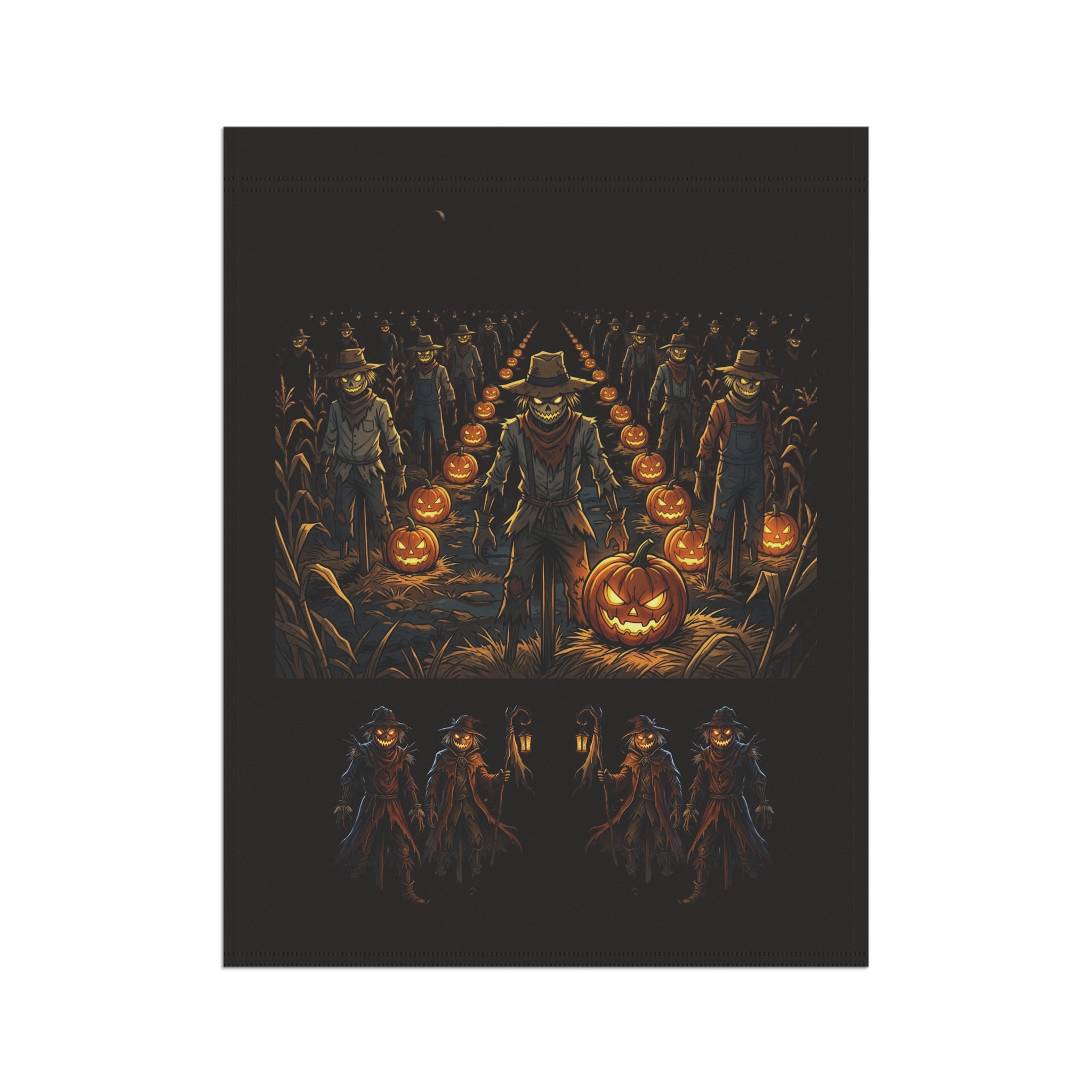 Halloween Scarecrow Garden Flag – Pumpkin Patch Harvest House Banner