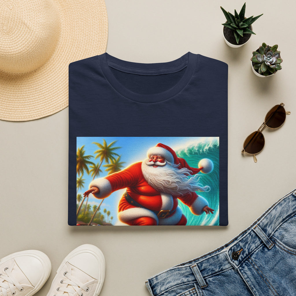 Surfing Santa Christmas T-Shirt