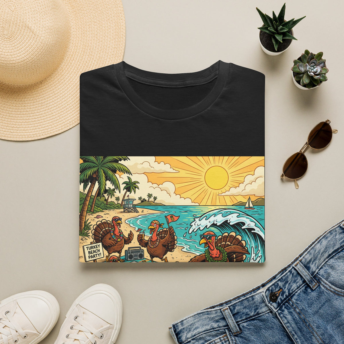 Surfing Turkey Beach Party T-Shirt