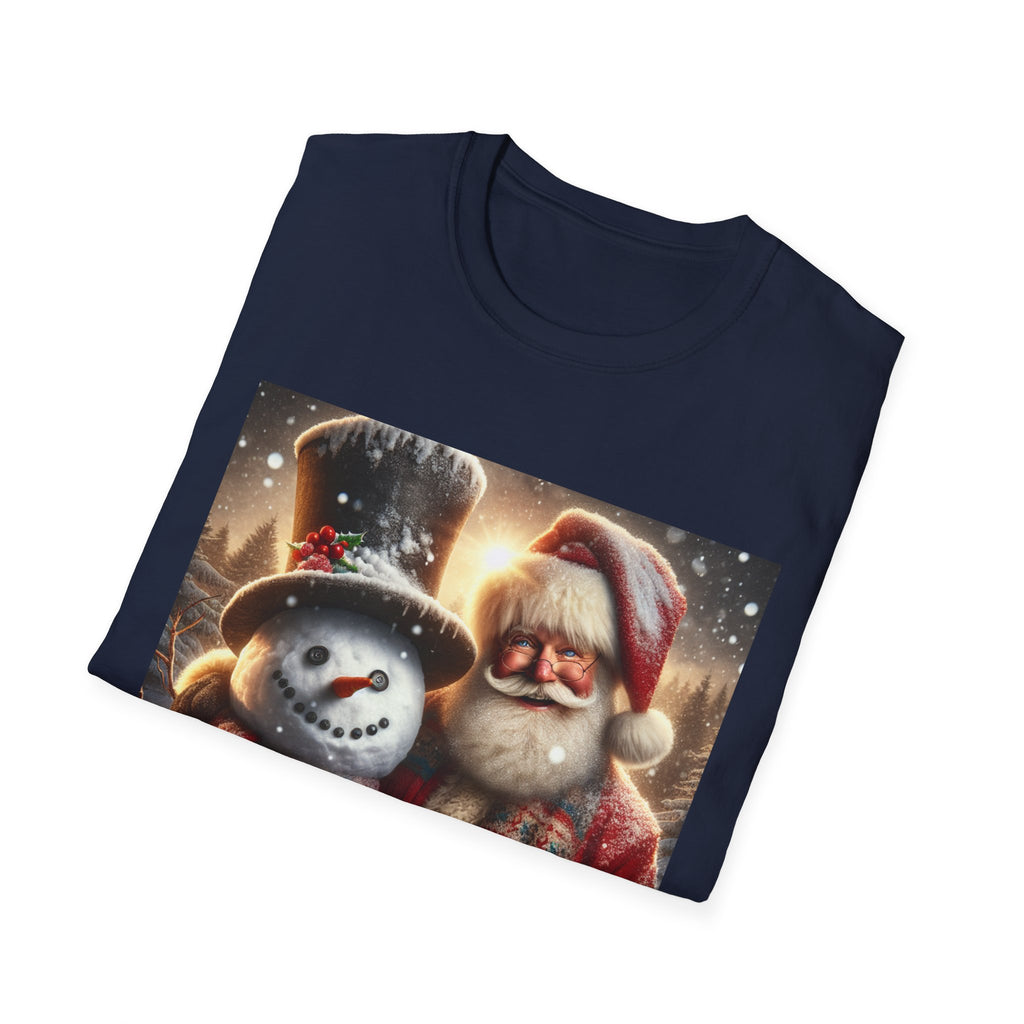 Christmas Santa & Snowman T-Shirt