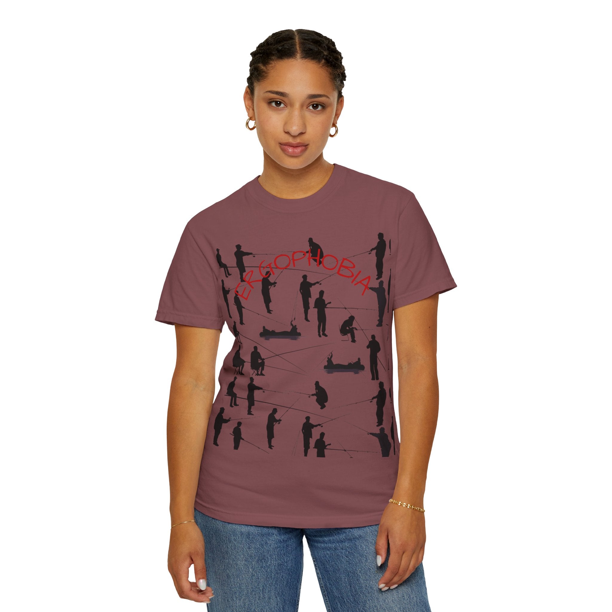 Different Styles of Fishing Garment-Dyed T-Shirt