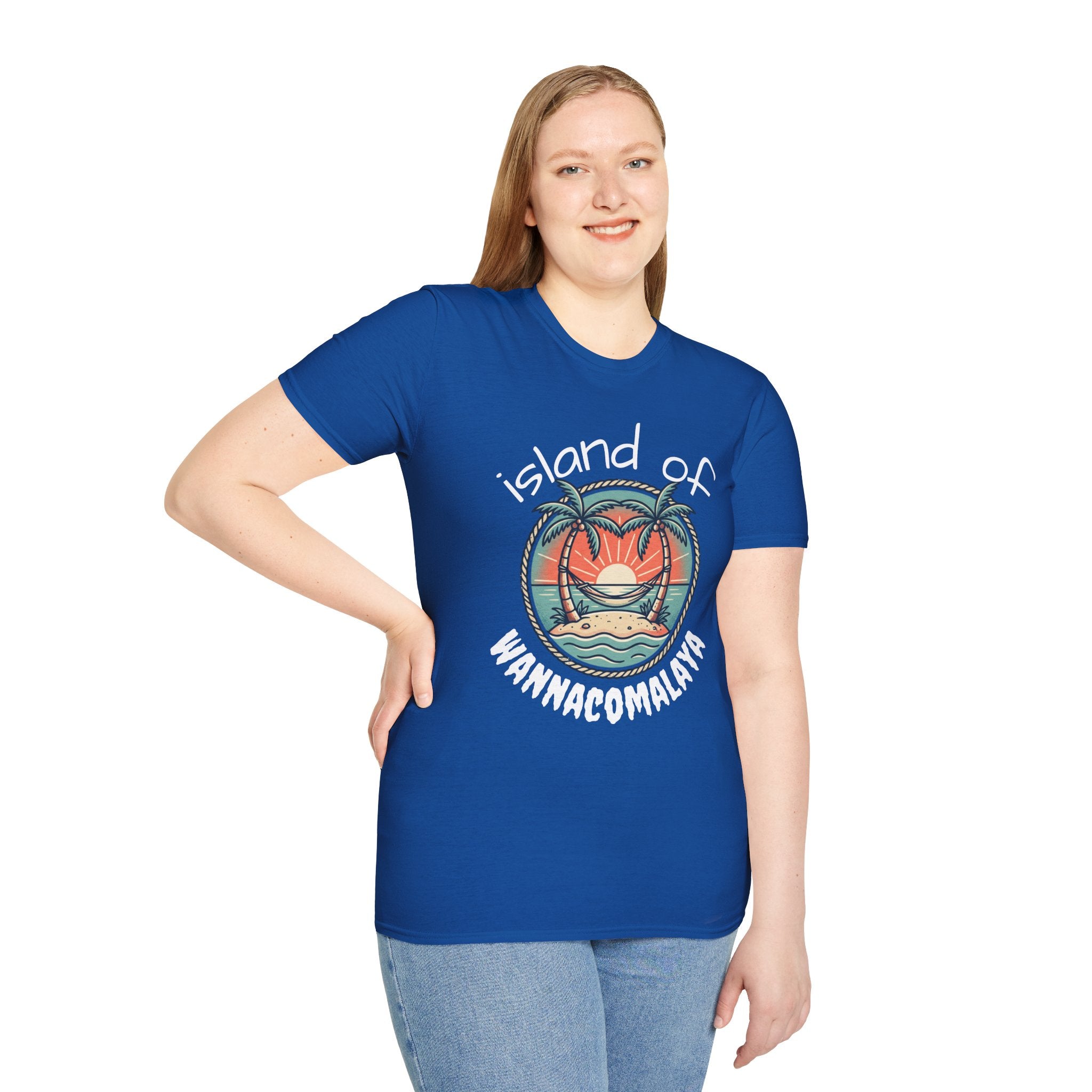 Island of Wannacomalaya Unisex Softstyle T-Shirt