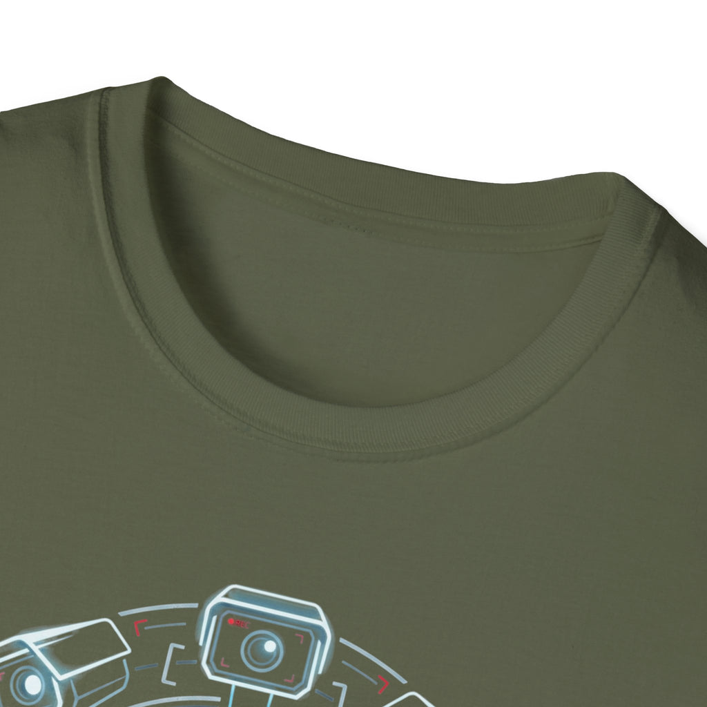 Surveillance T-Shirt — “24/7 Surveillance In Progress” Graphic Tee
