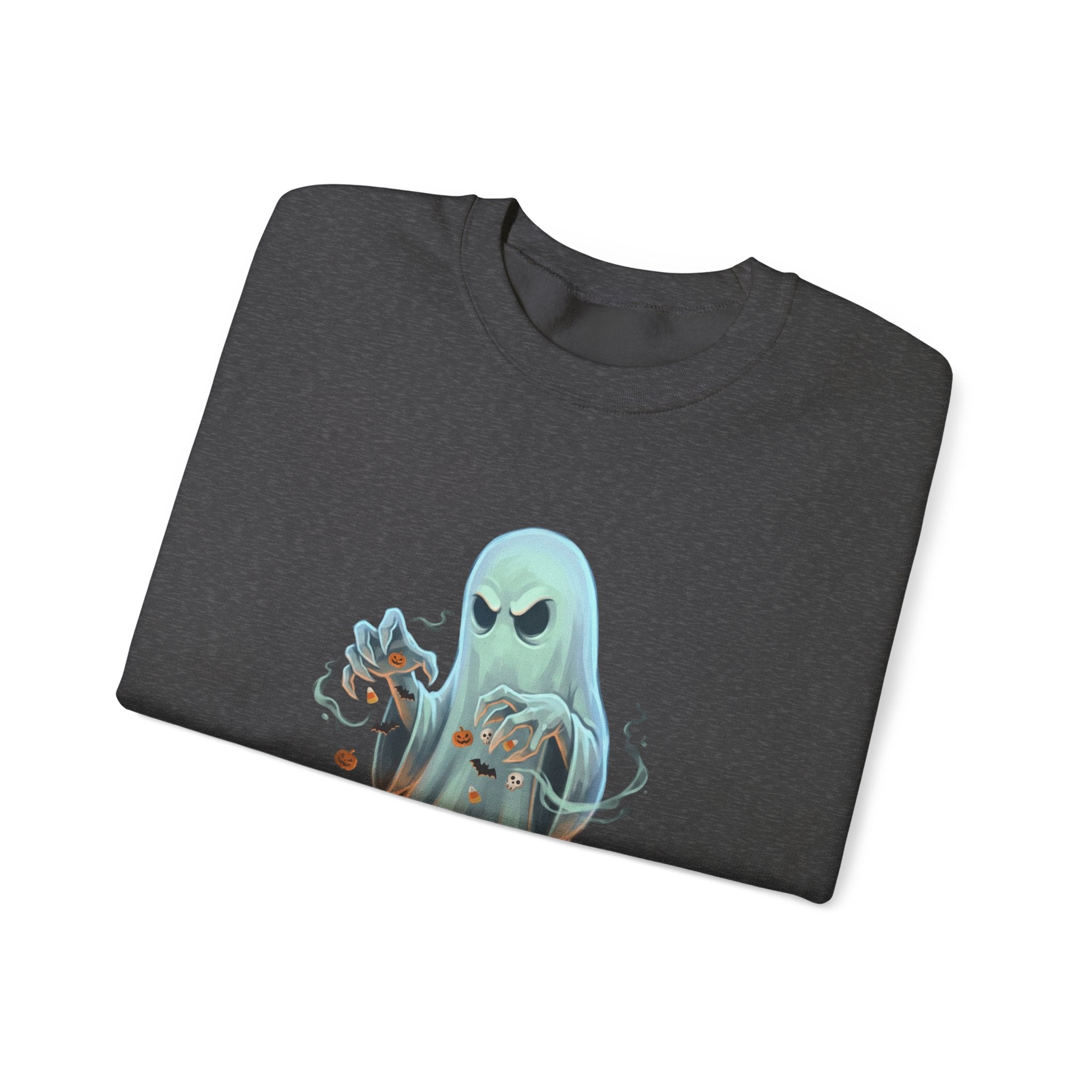 Grumpy Ghost Halloween Crewneck Sweatshirt