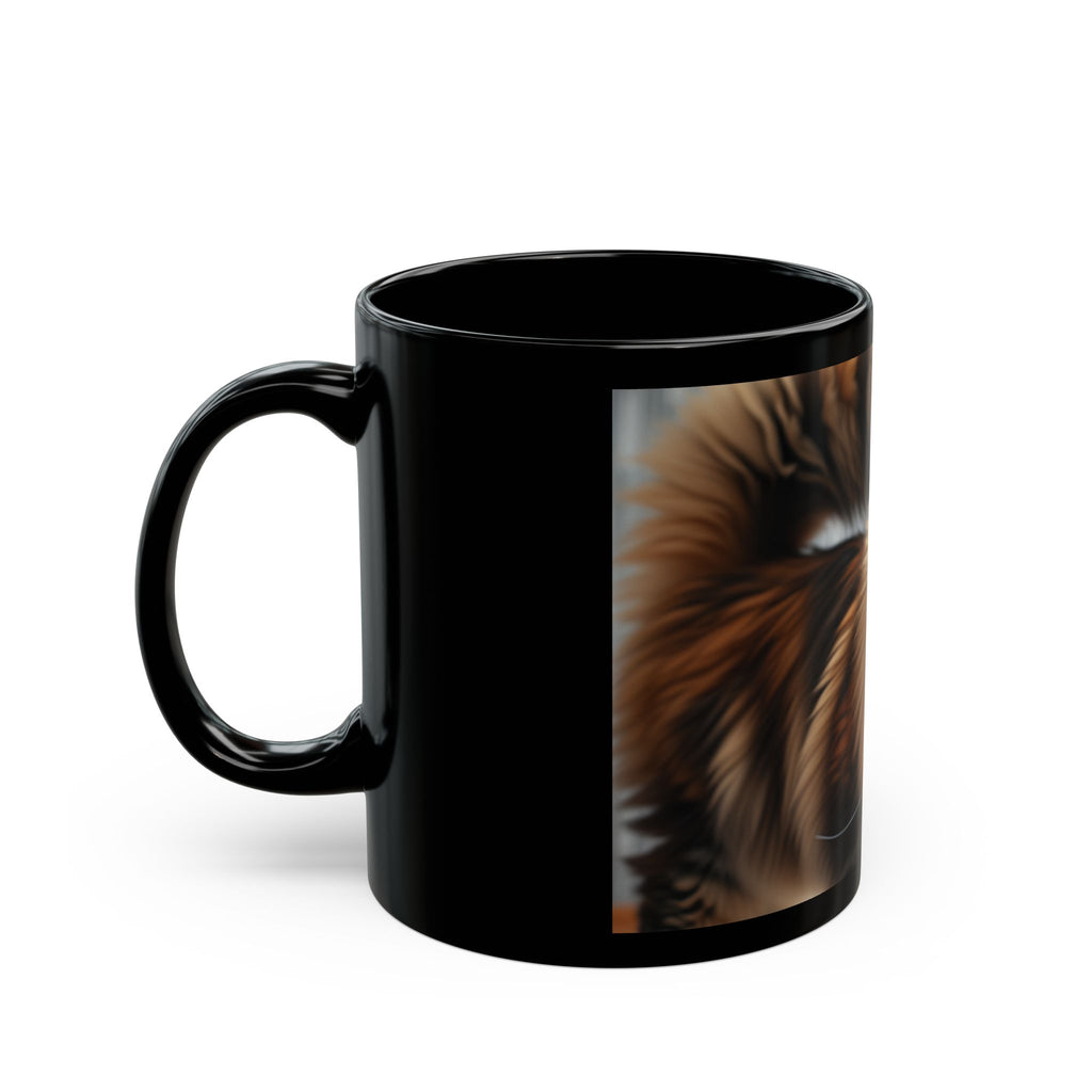 Maine Coon Cat Black Mug (11oz, 15oz)