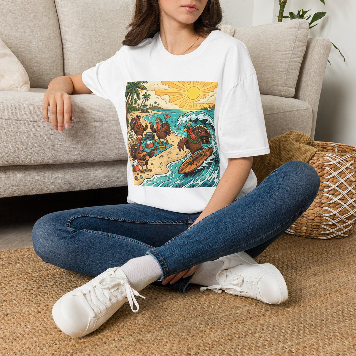Surfing Turkey Beach Party T-Shirt