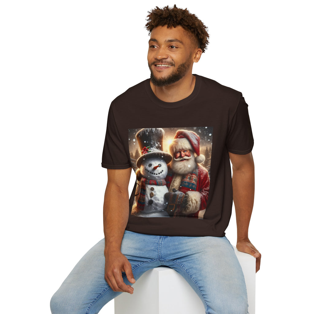 Christmas Santa & Snowman T-Shirt