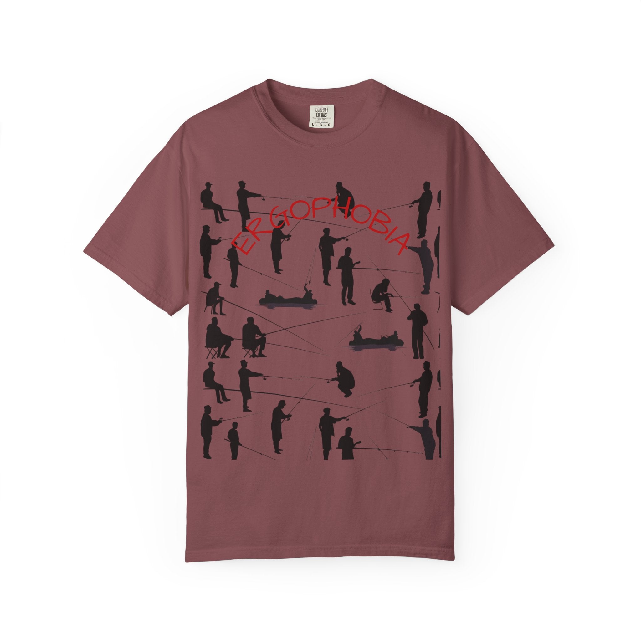 Different Styles of Fishing Garment-Dyed T-Shirt