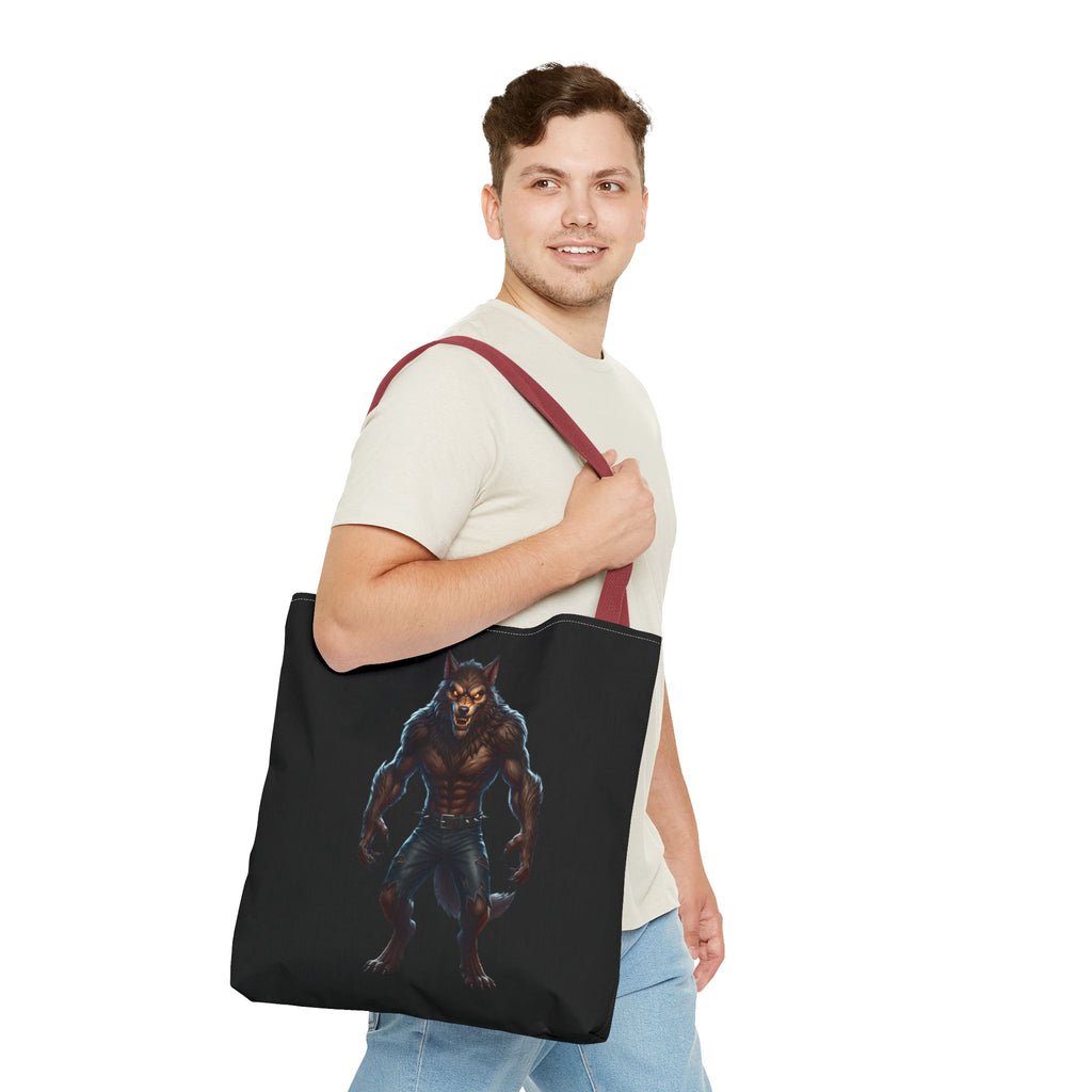 Werewolf Tote Bag — Dark Fantasy Creature Shopper