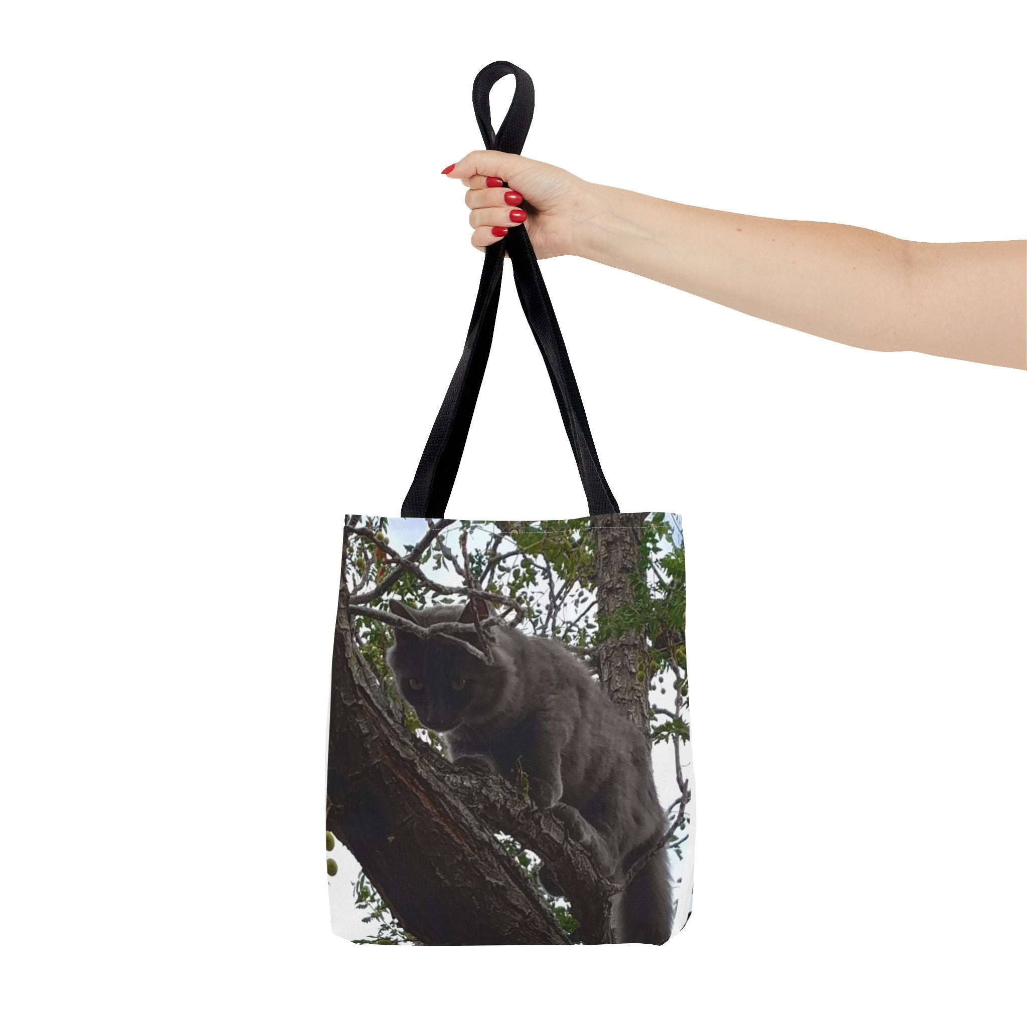 Kitty in a Tree Tote Bag