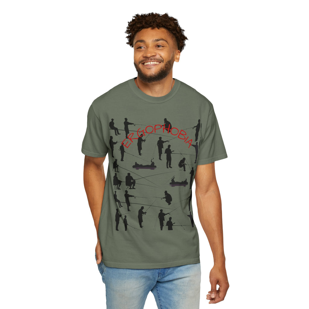 Different Styles of Fishing Garment-Dyed T-Shirt