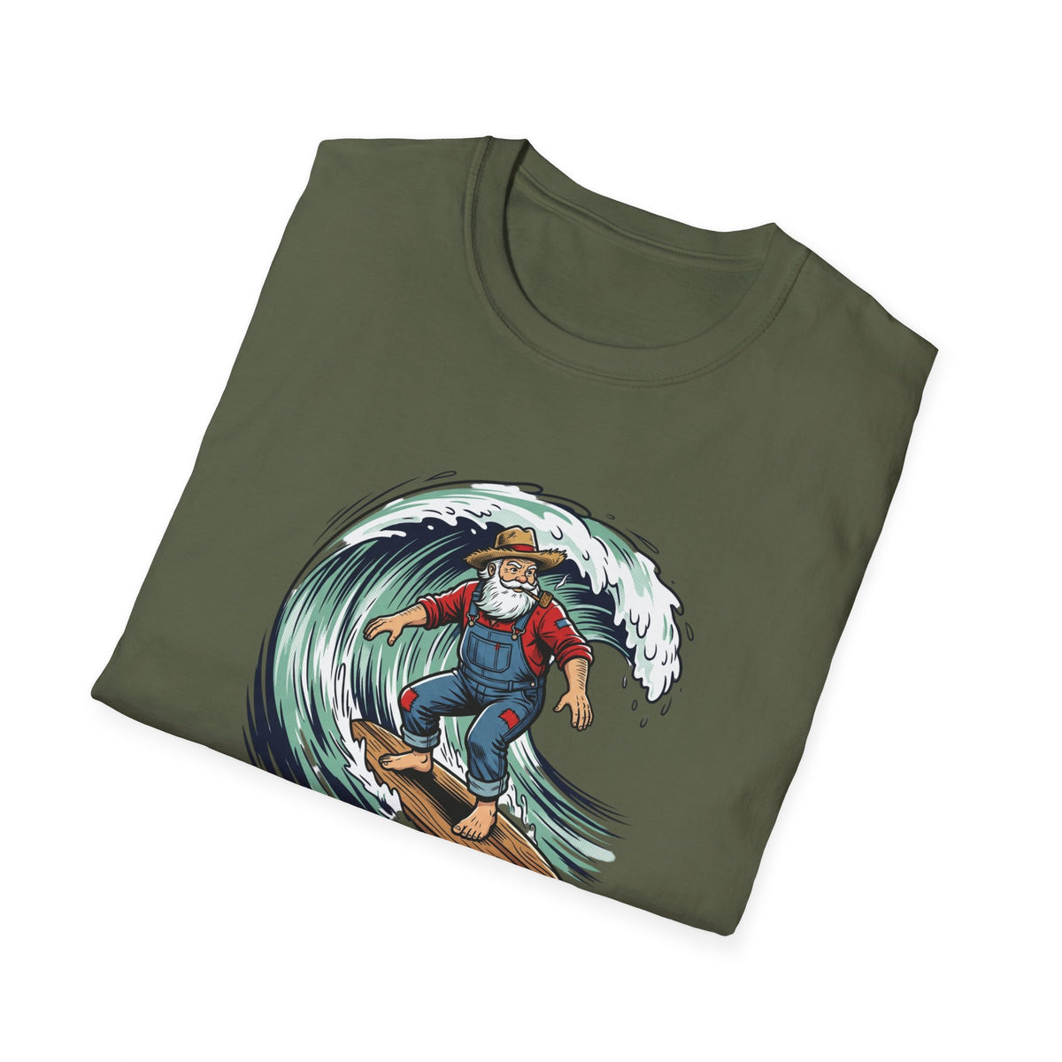Redneck Santa T-Shirt — Surfing Santa Holiday Graphic Tee