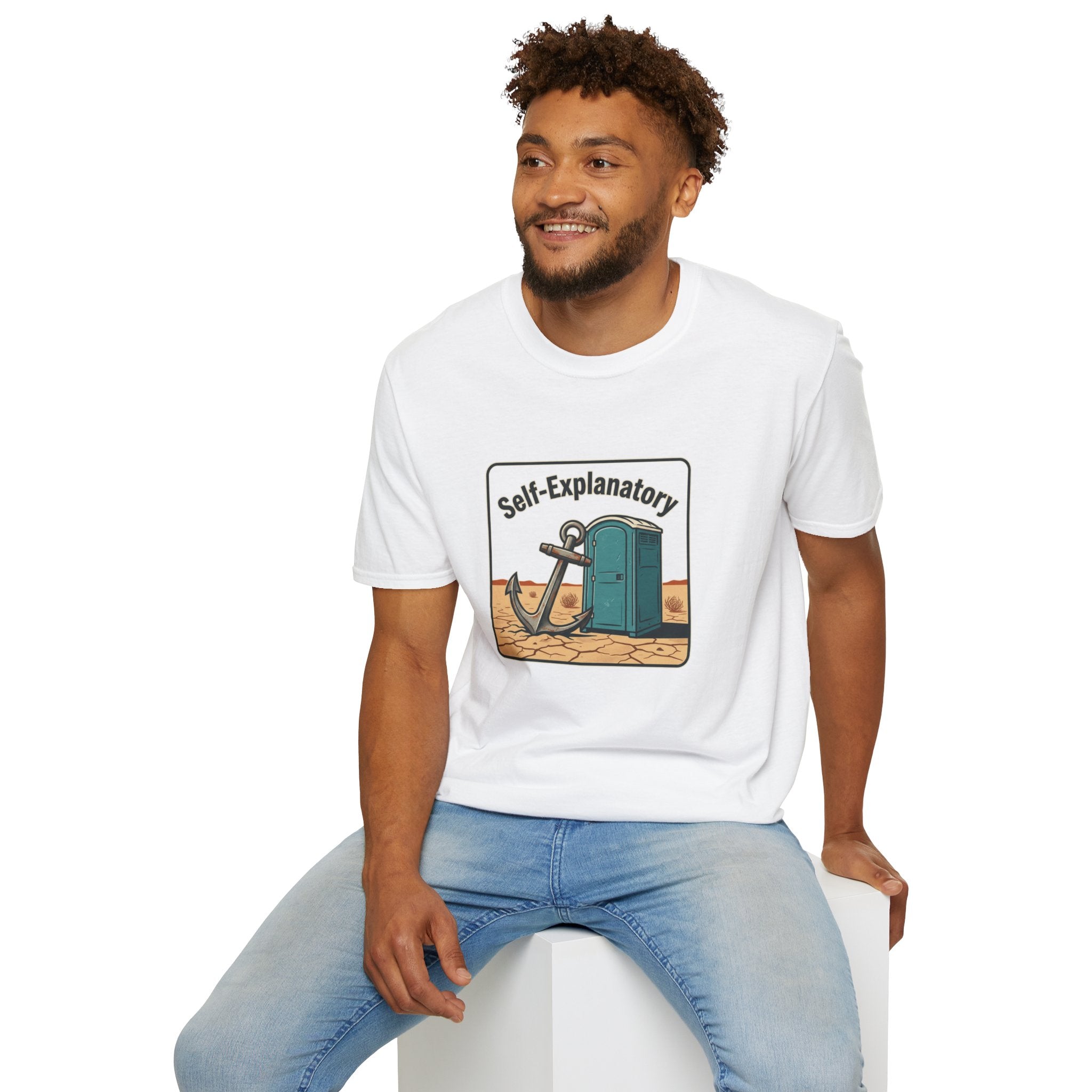 Self-Explanatory Anchor Outhouse Funny Unisex T-Shirt