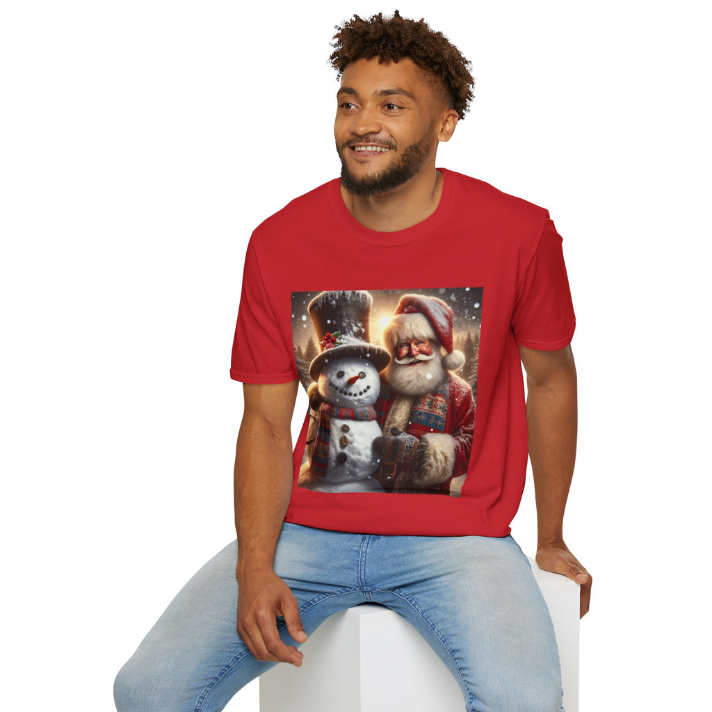 Christmas Santa & Snowman T-Shirt