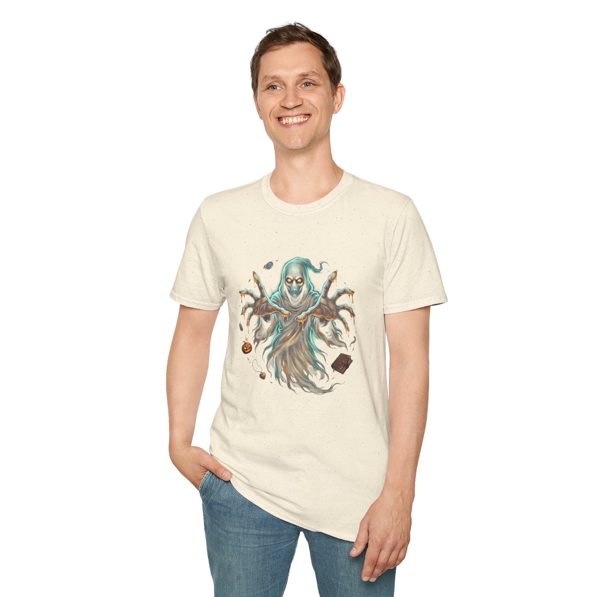 Hooded Specter Halloween Unisex Softstyle T-Shirt