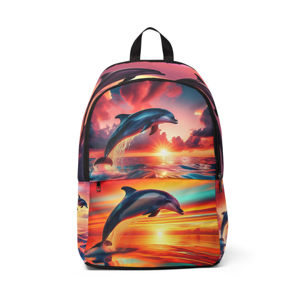 DOLPHINS Unisex Fabric Backpack
