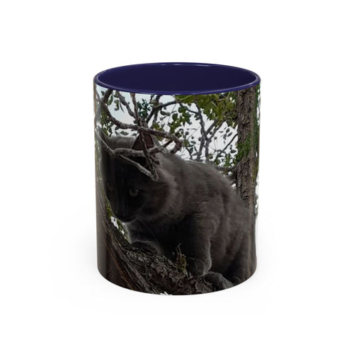 Cat in a Tree Accent Coffee Mug (11oz, 15oz)