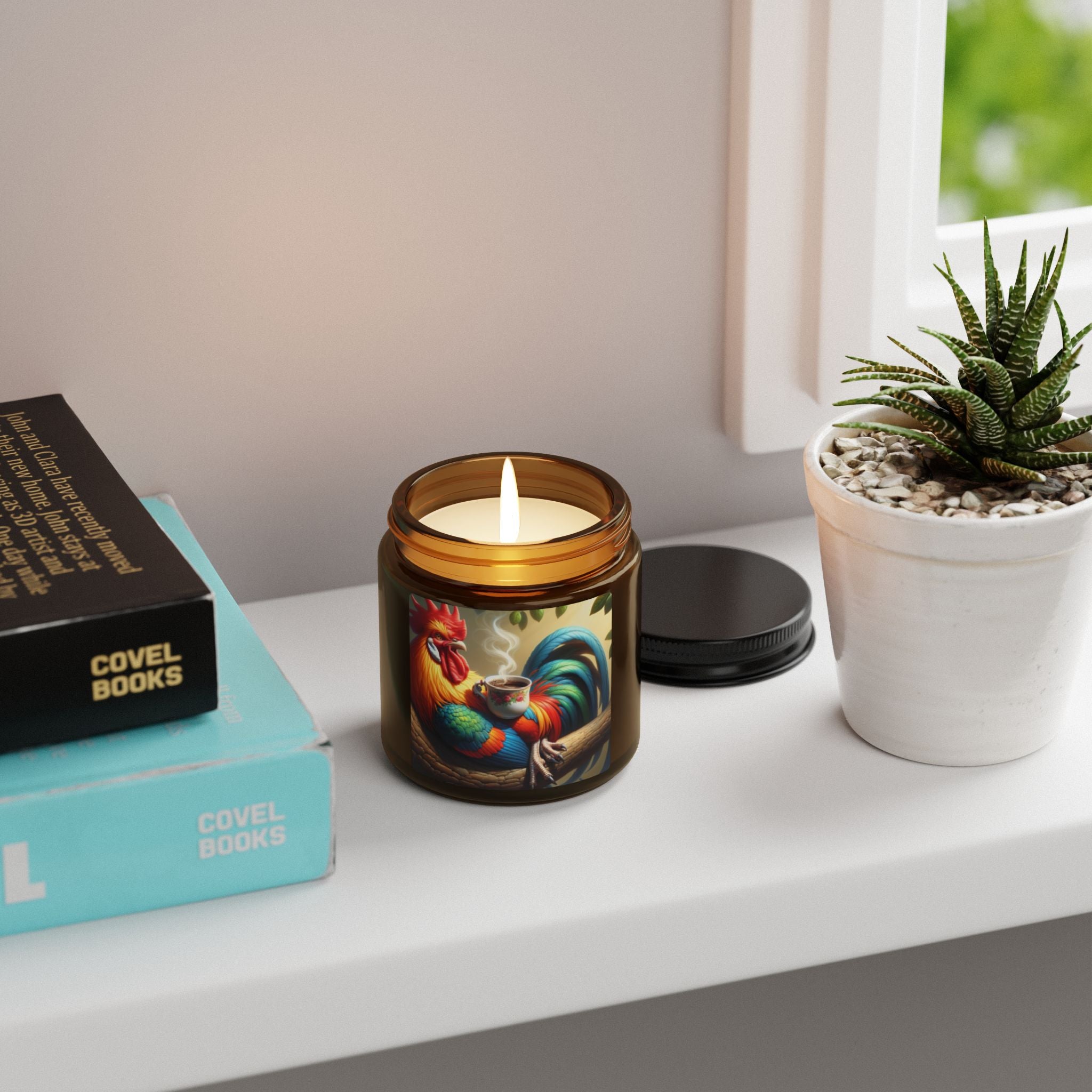 Rooster Scented Soy Candle