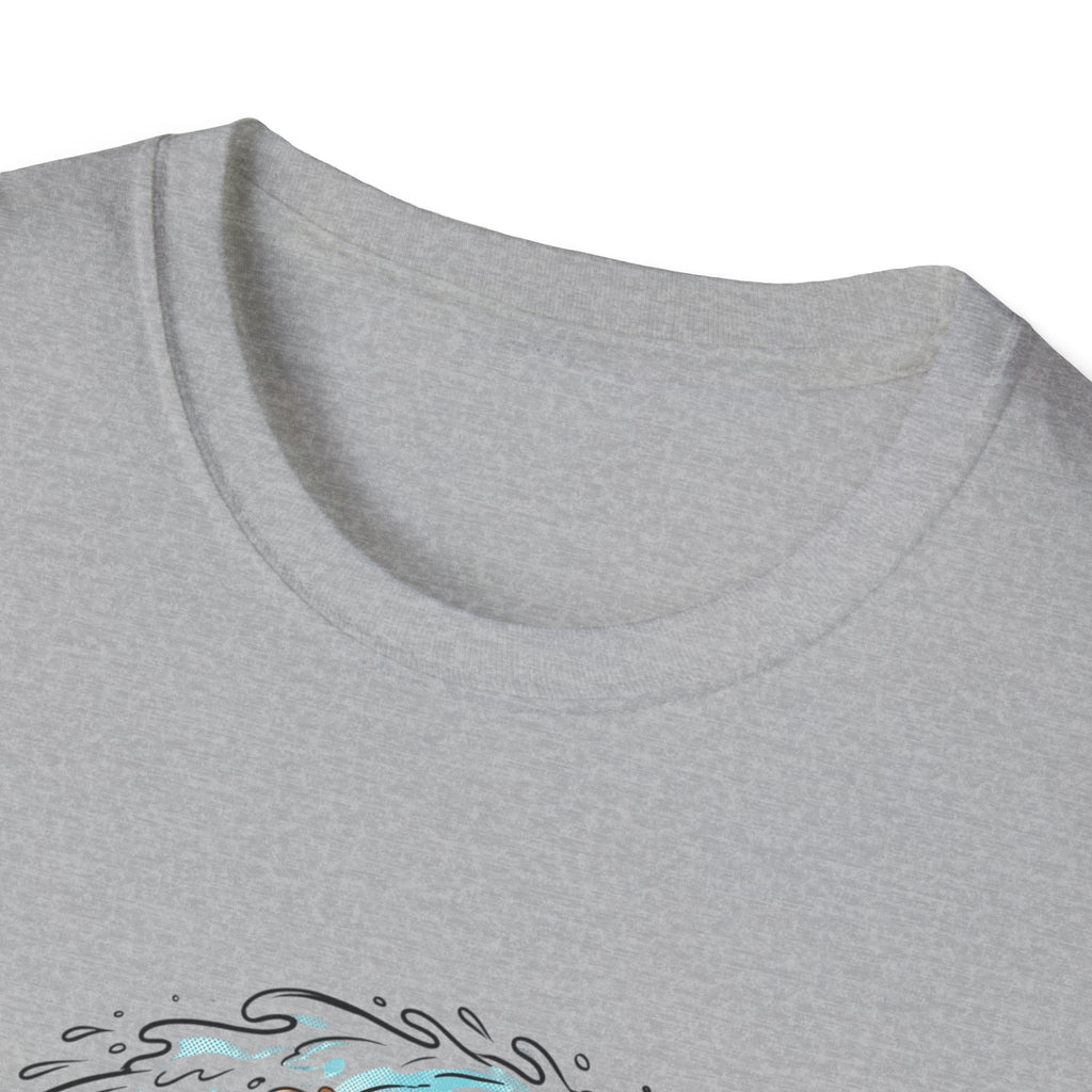 Santa Surfing T-Shirt — Surfing Santa Christmas Tee