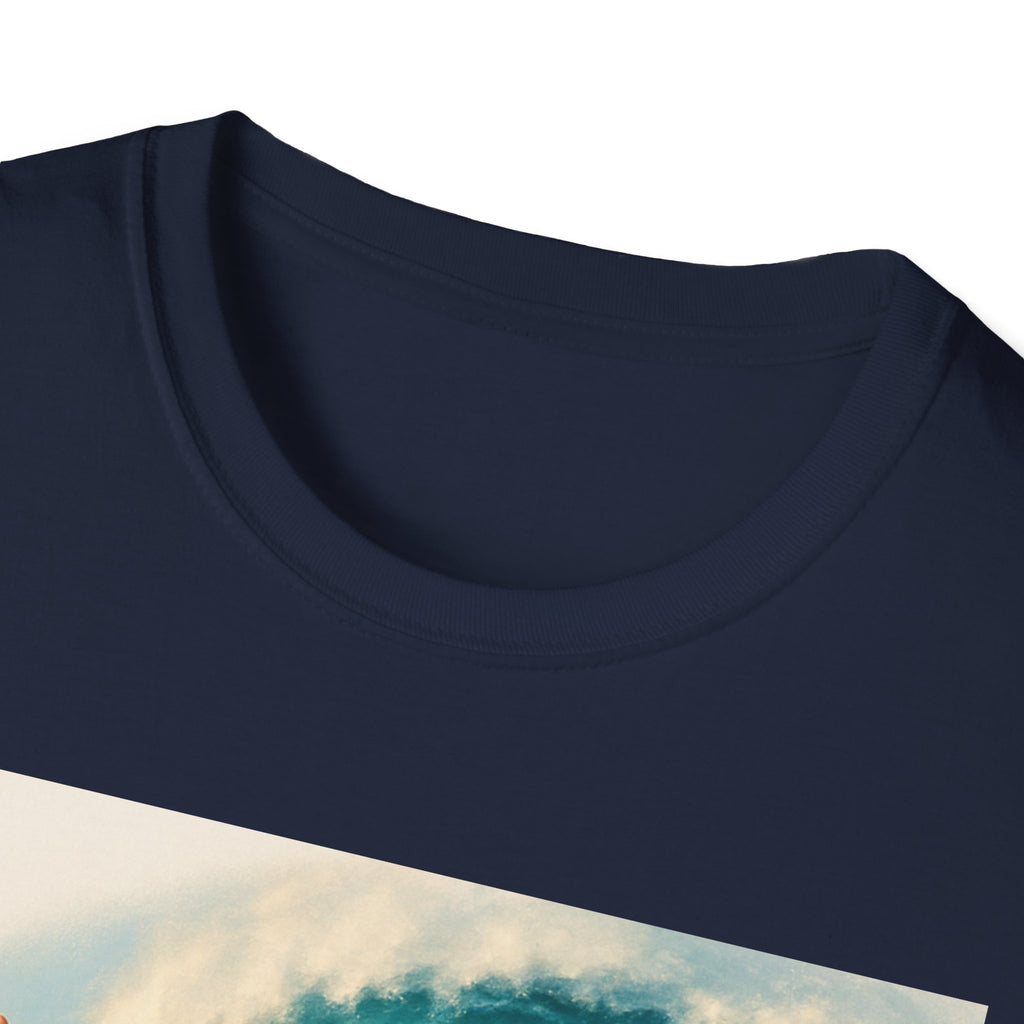Santa Surfing T-Shirt — Retro Christmas Surfing Santa Tee