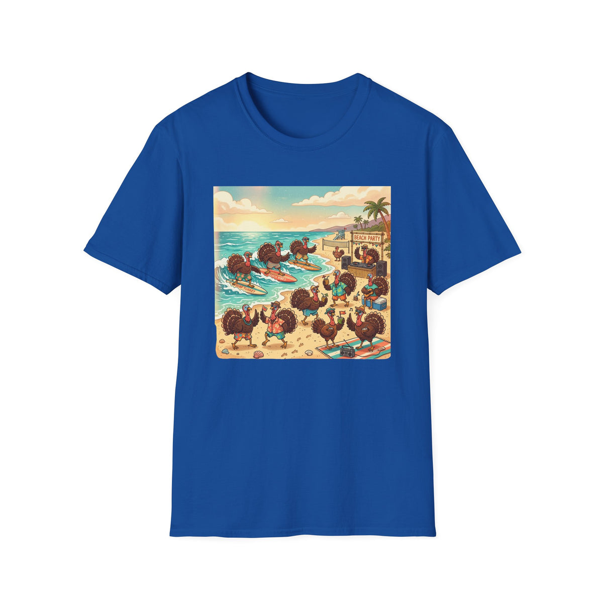 Tropical Turkey Beach Party T-Shirt