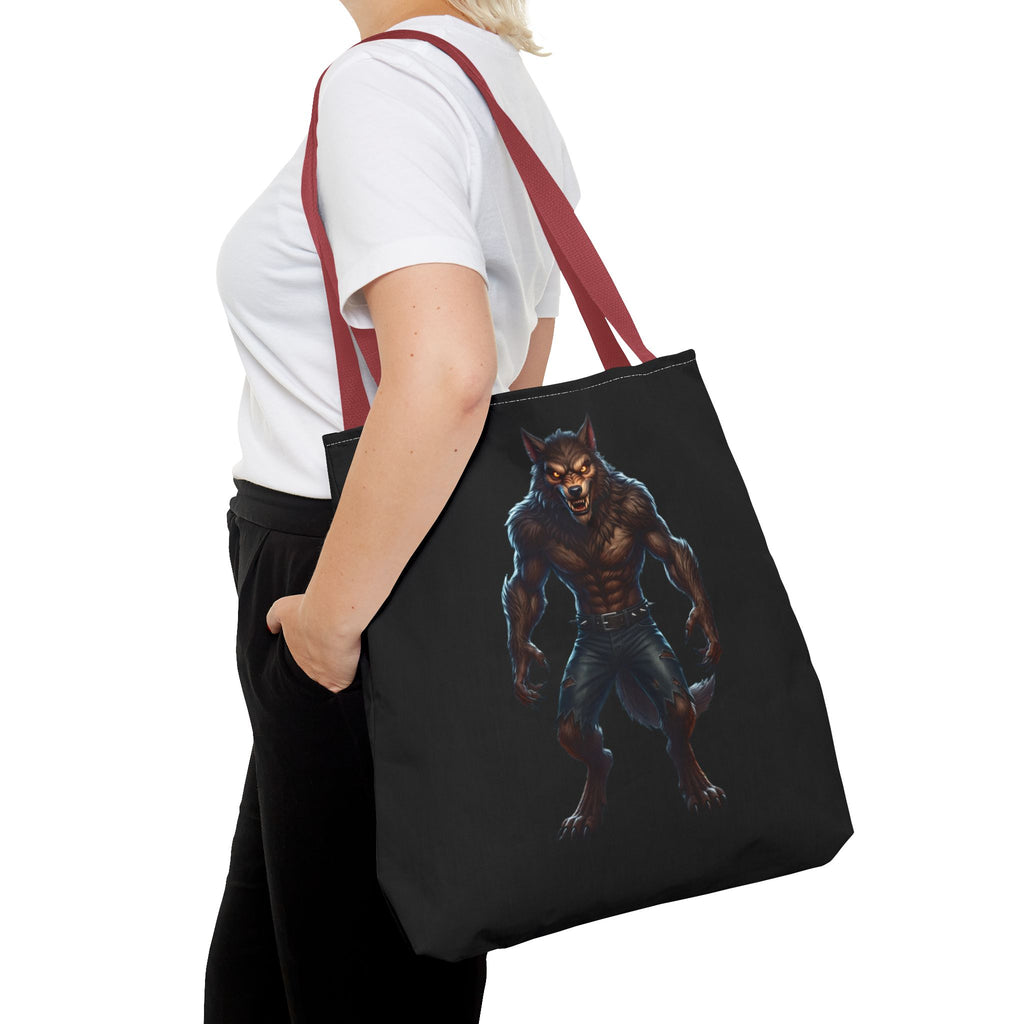 Werewolf Tote Bag — Dark Fantasy Creature Shopper