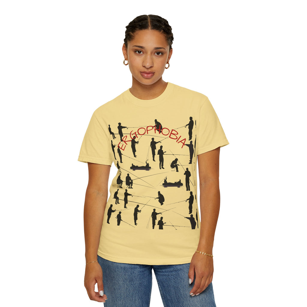 Different Styles of Fishing Garment-Dyed T-Shirt