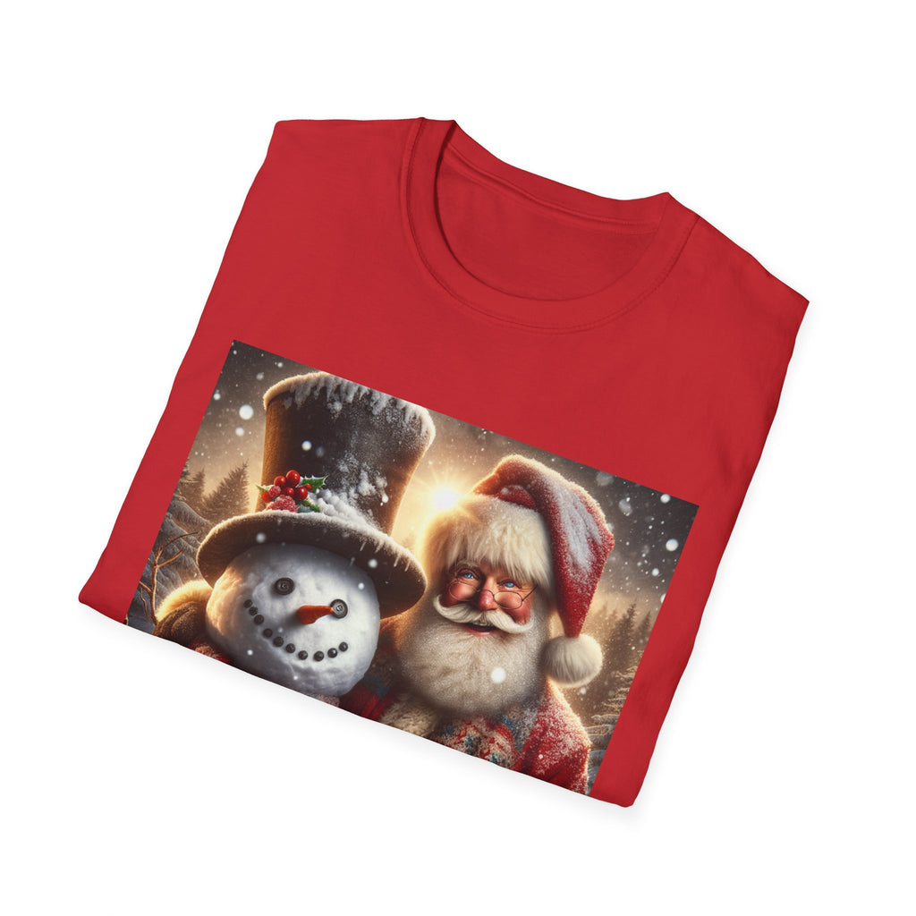 Christmas Santa & Snowman T-Shirt