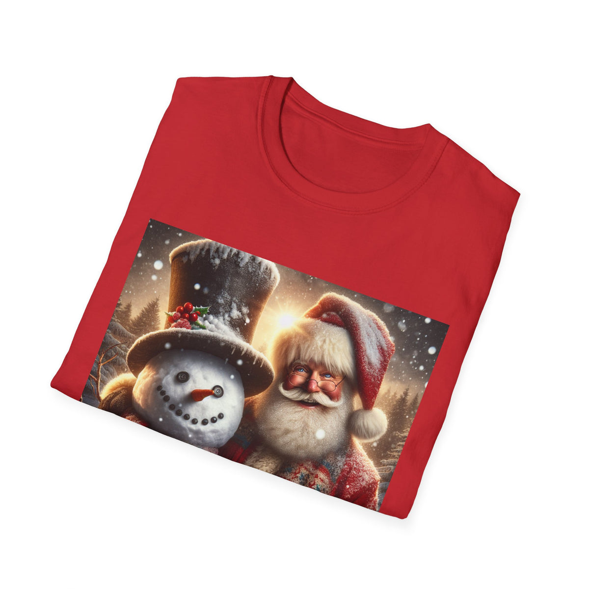 Christmas Santa & Snowman T-Shirt