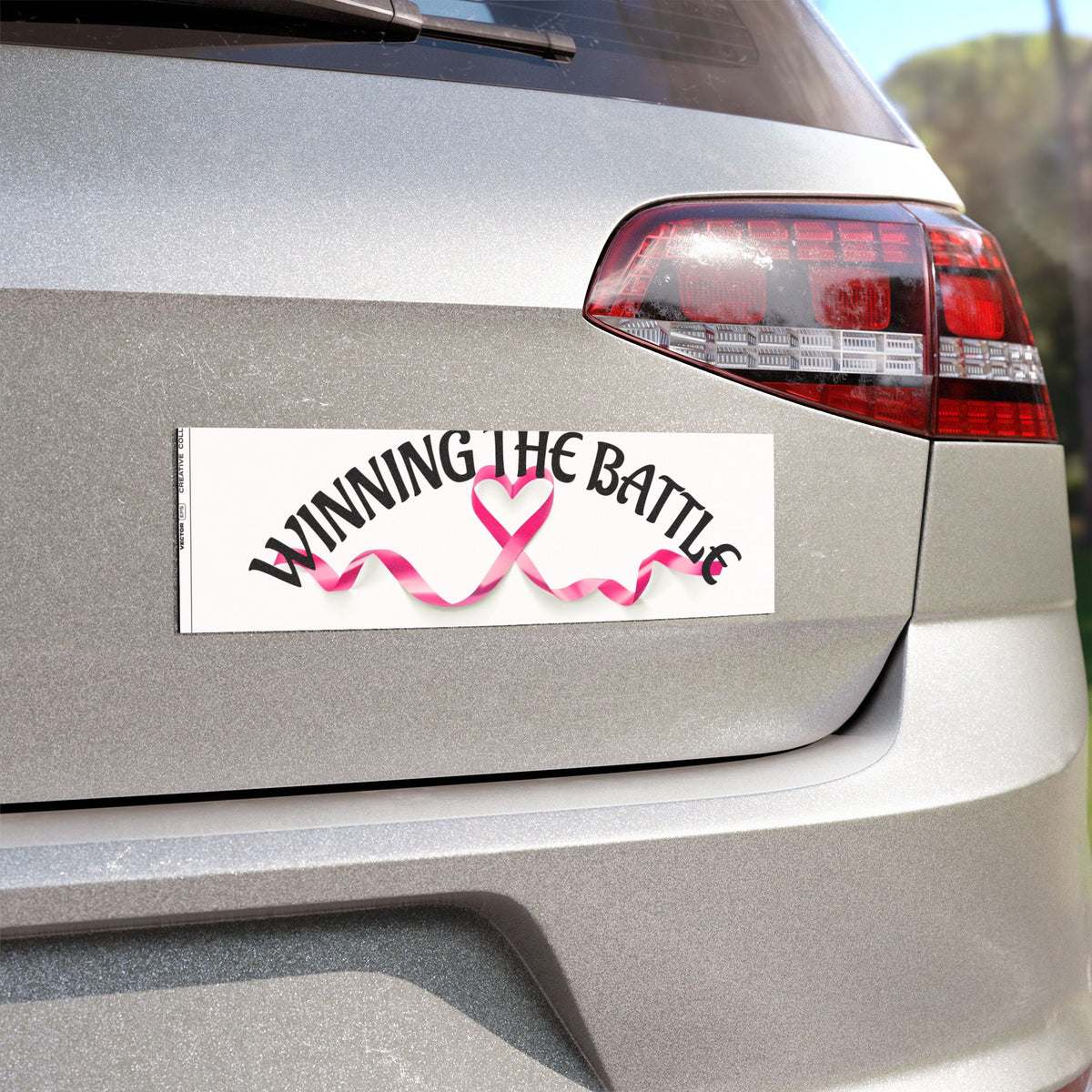 WINNING THE BATTLE car magnet