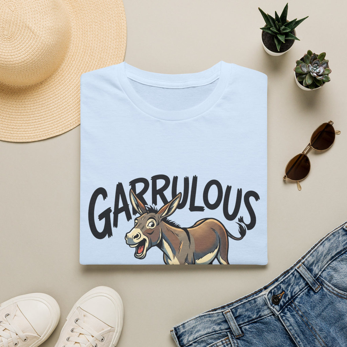 Garrulous Donkey Funny Animal T-Shirt