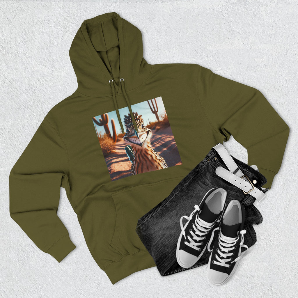 Three-Panel Fleece Hoodie