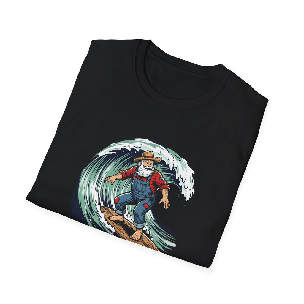 Redneck Santa T-Shirt — Surfing Santa Holiday Graphic Tee