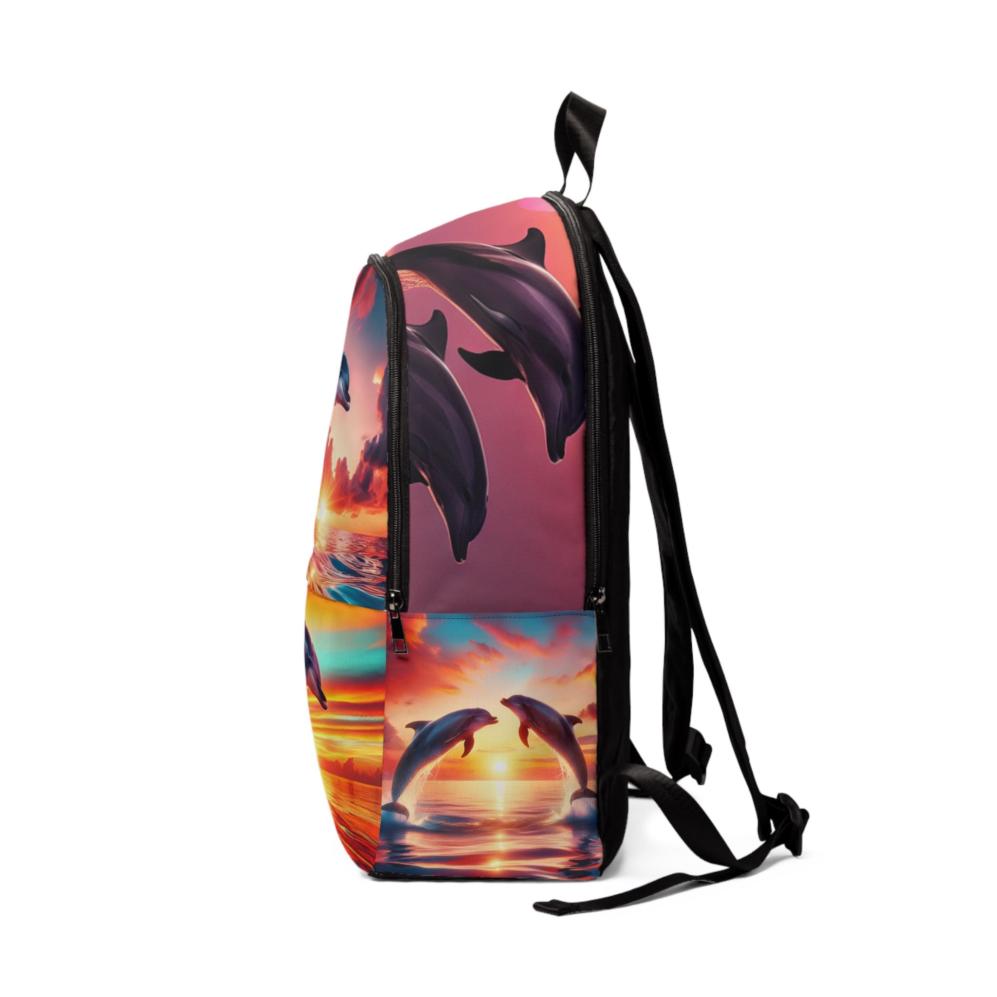 DOLPHINS Unisex Fabric Backpack