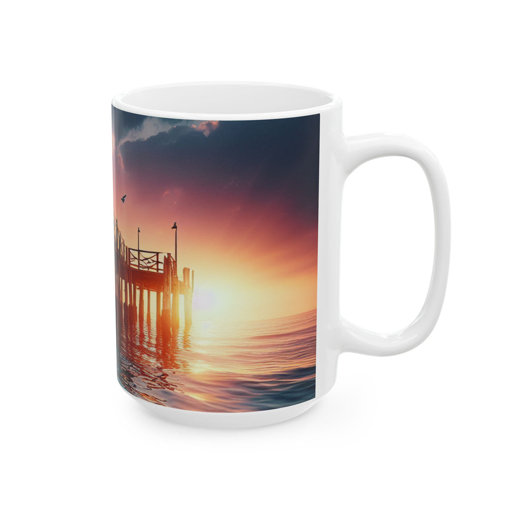 Beach Pier Coffee Mug (11oz, 15oz)