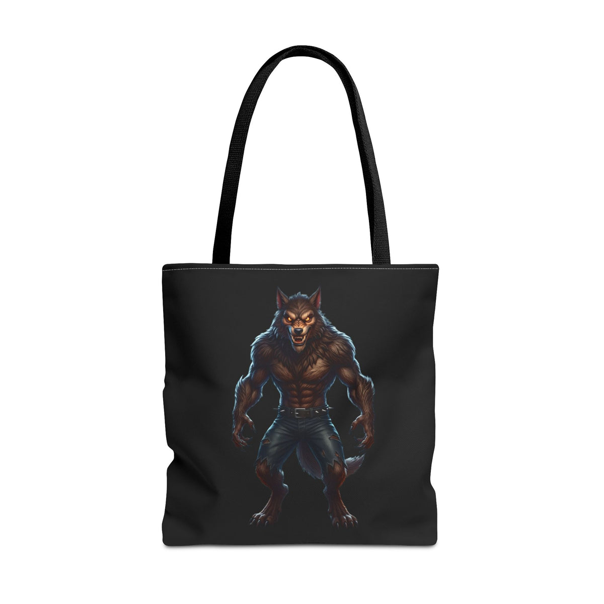 Werewolf Tote Bag — Dark Fantasy Creature Shopper