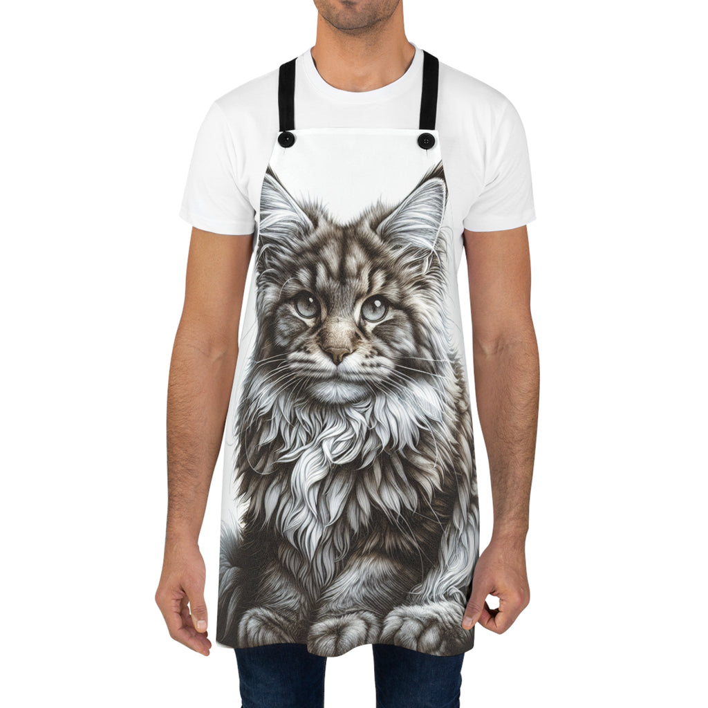 Maine Coon Cat Apron