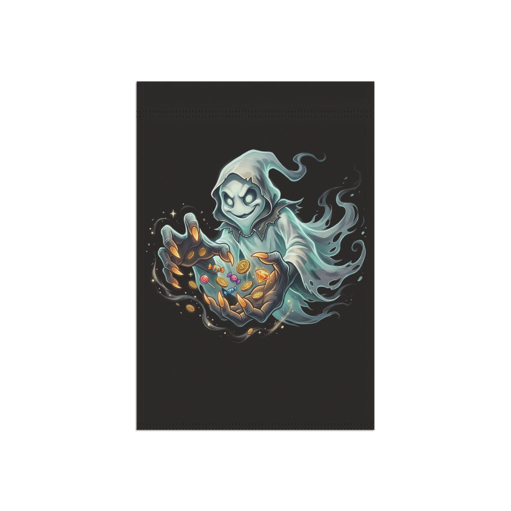 Teal Specter Halloween Garden & House Banner