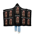 Hooded Blanket — 'Spare a Dime?' Vintage Phone Booth Snuggle Blanket