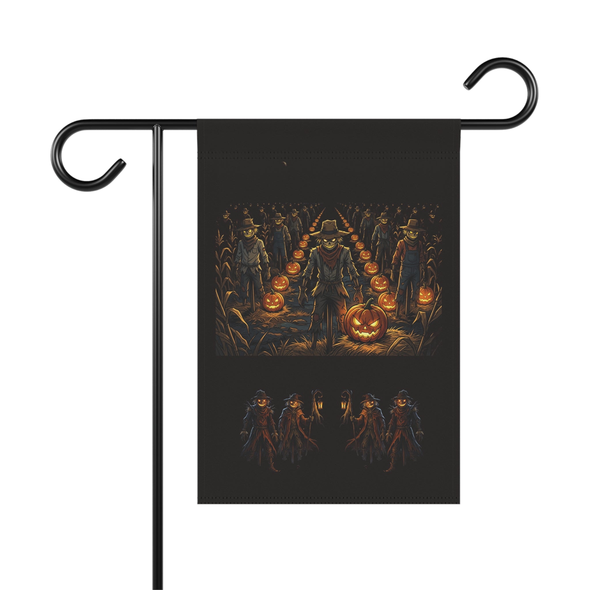 Halloween Scarecrow Garden Flag – Pumpkin Patch Harvest House Banner