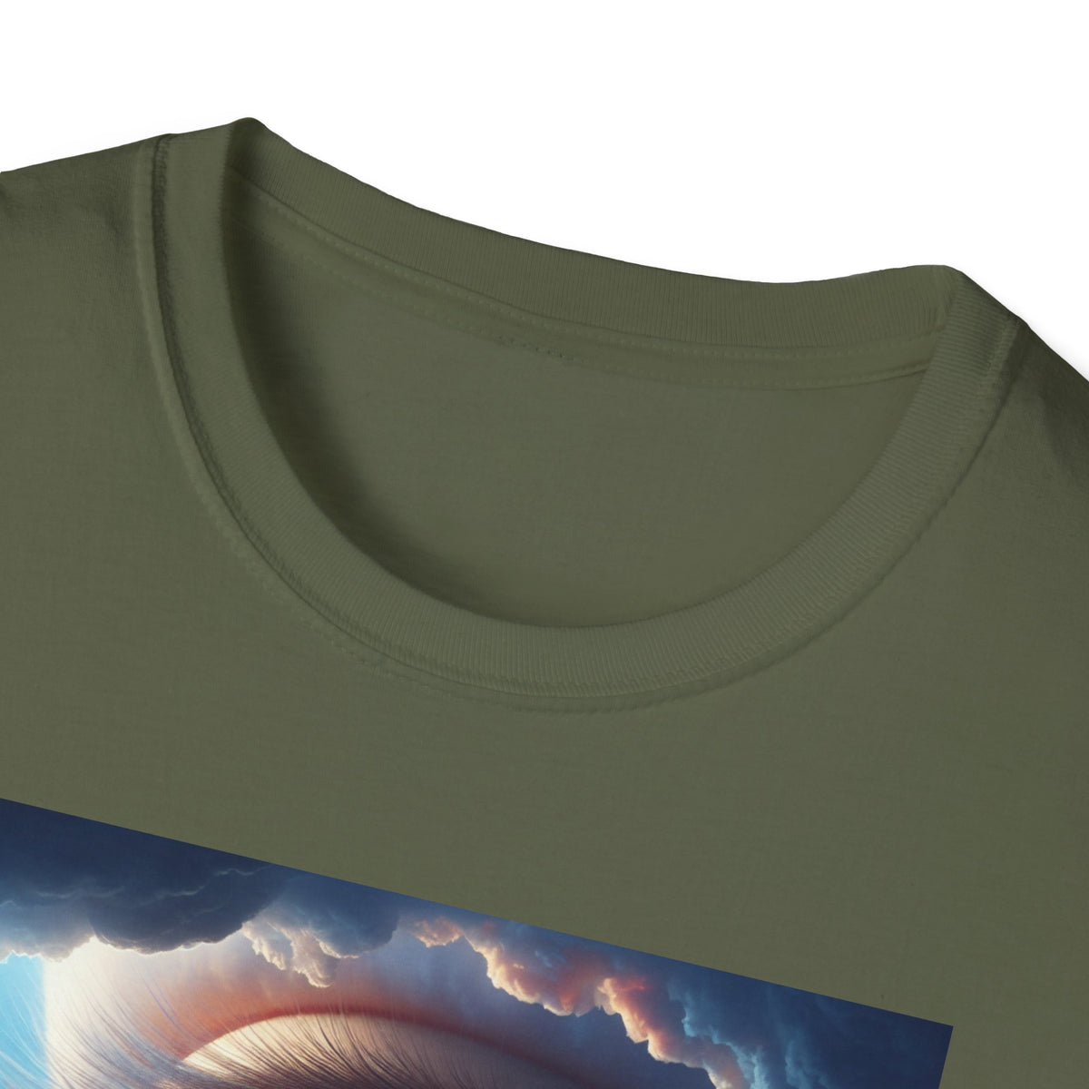 Surreal Sky Eye T-Shirt — Cosmic Blue Eye Artwork Tee