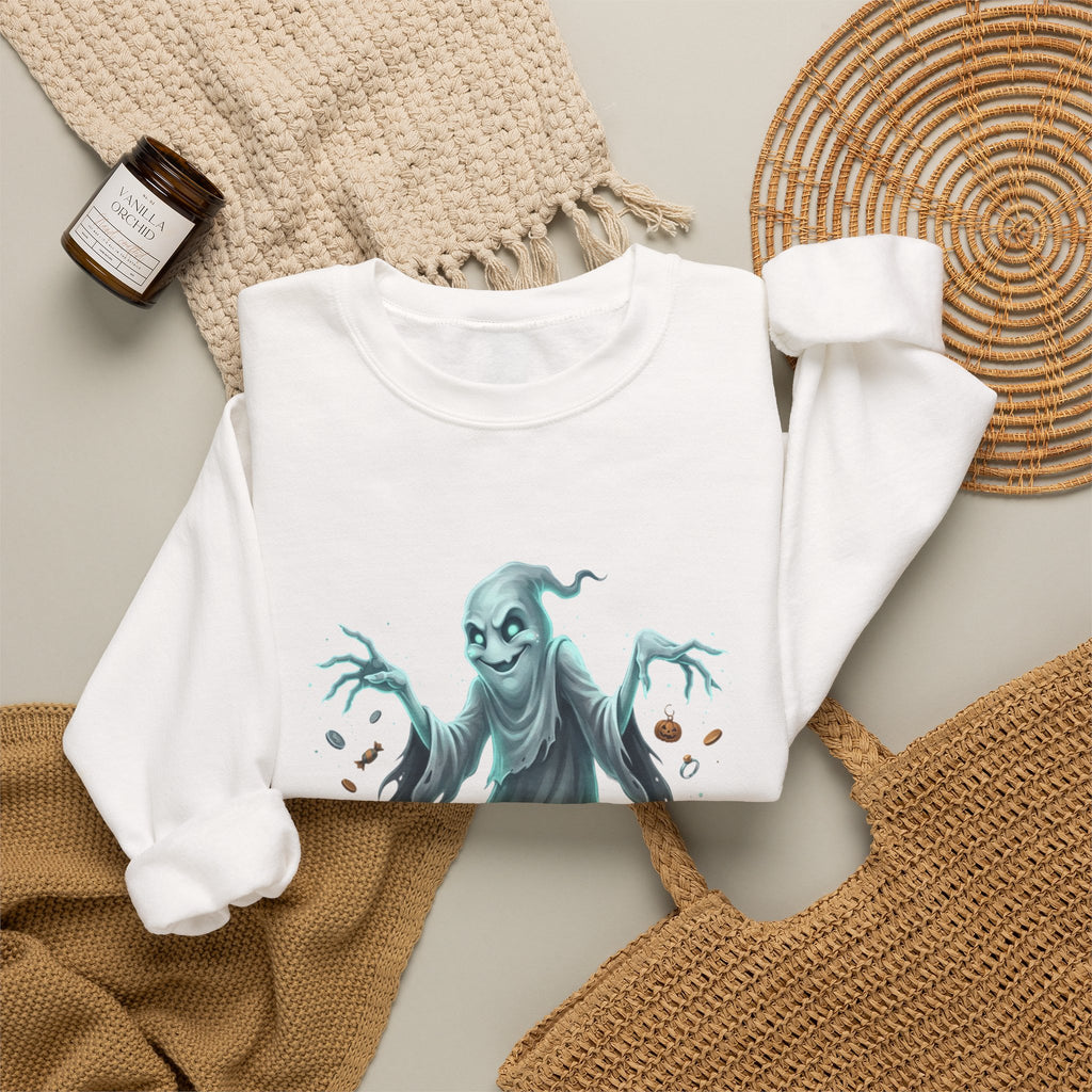 Mischief Ghost Halloween Crewneck Sweatshirt