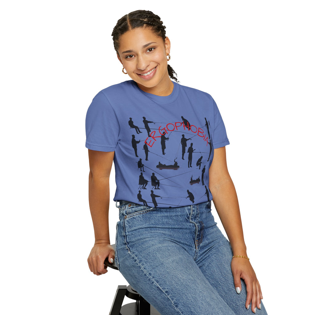 Different Styles of Fishing Garment-Dyed T-Shirt