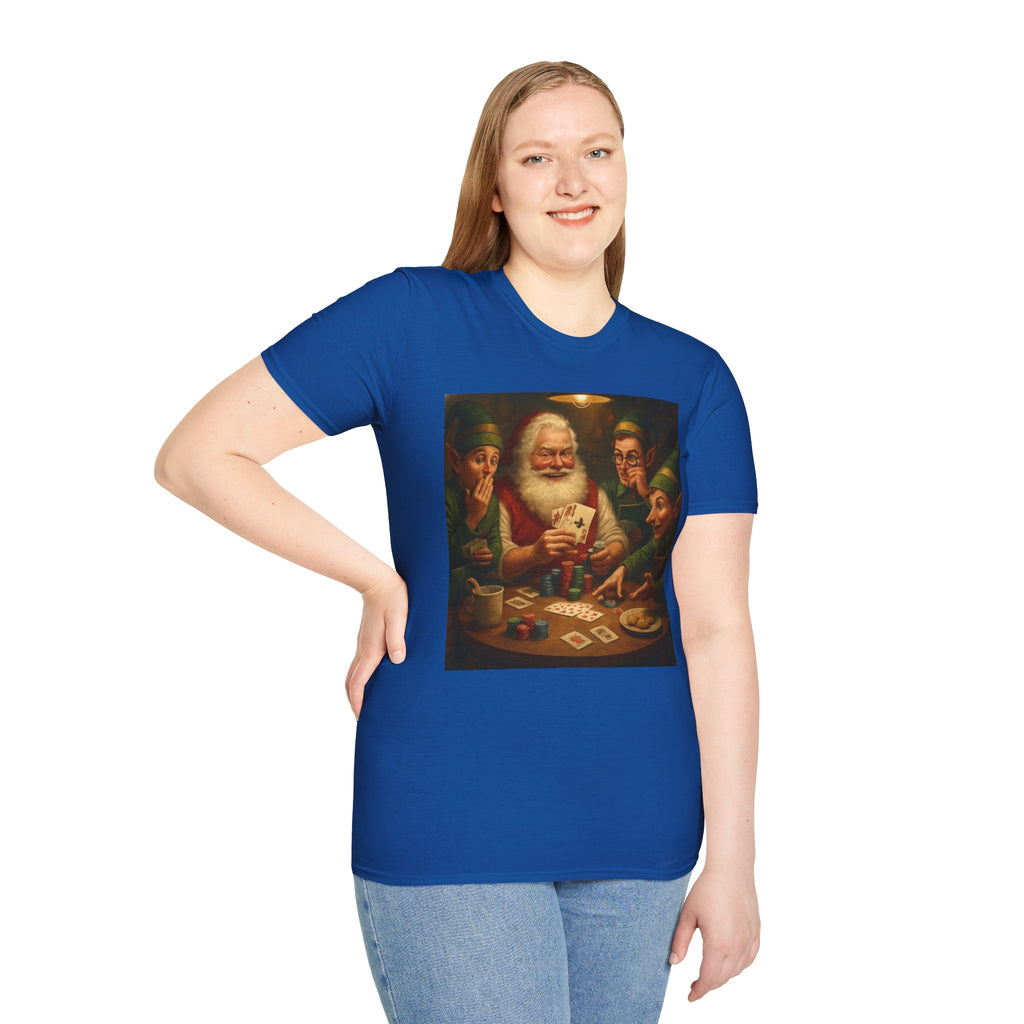 Santa Poker Night Christmas T-Shirt