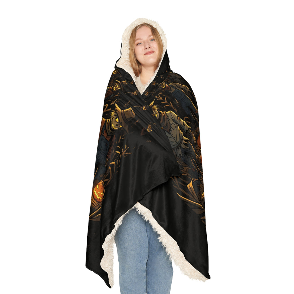 Halloween Scarecrow Pumpkin Patch Snuggle Blanket