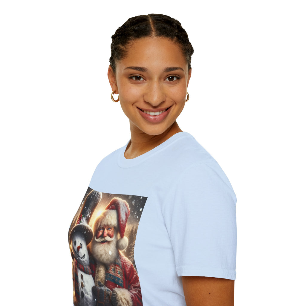 Christmas Santa & Snowman T-Shirt