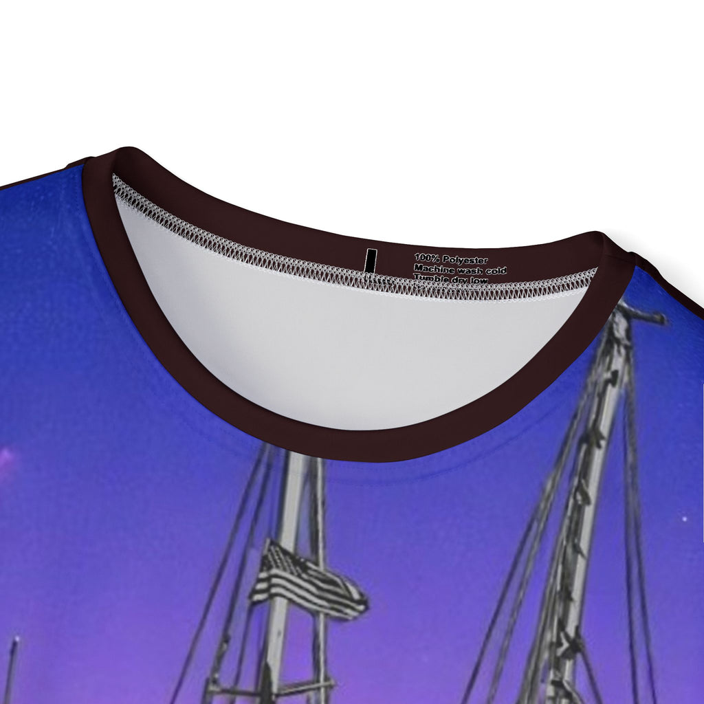 Sailboat Harbor Sunset Men's Jersey