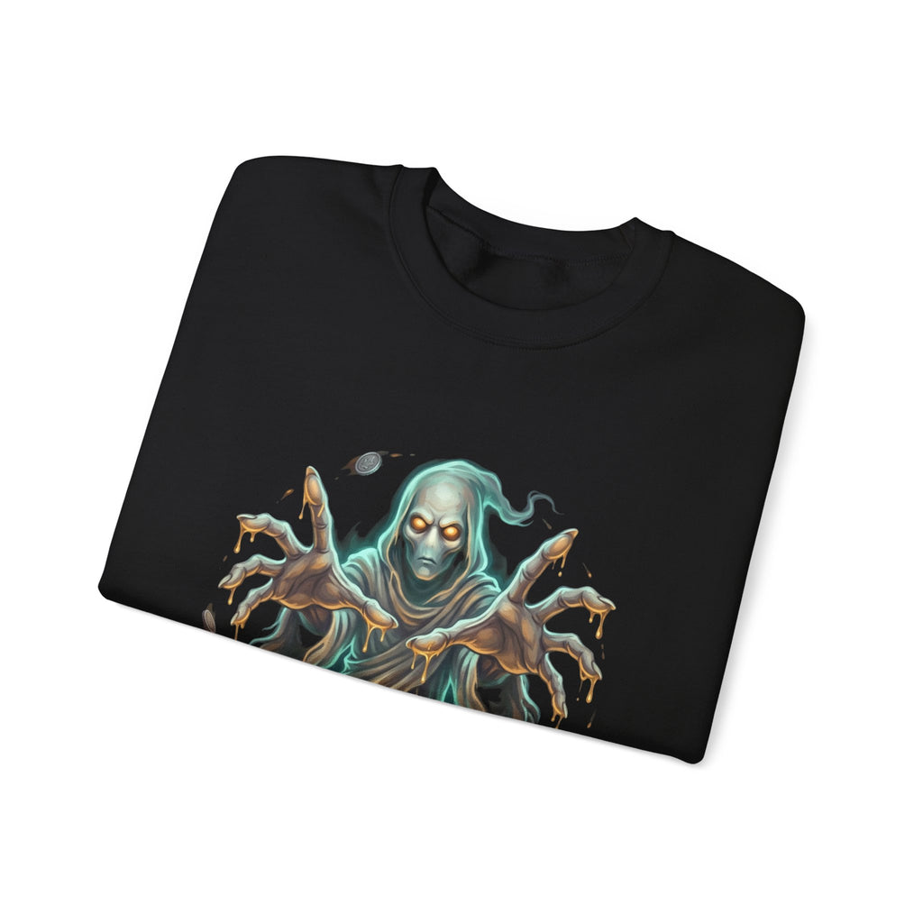 Hooded Wraith Halloween Crewneck Sweatshirt